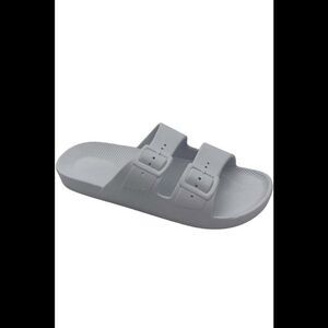 Freedom Moses Slide Sandals The Solids White - Medium